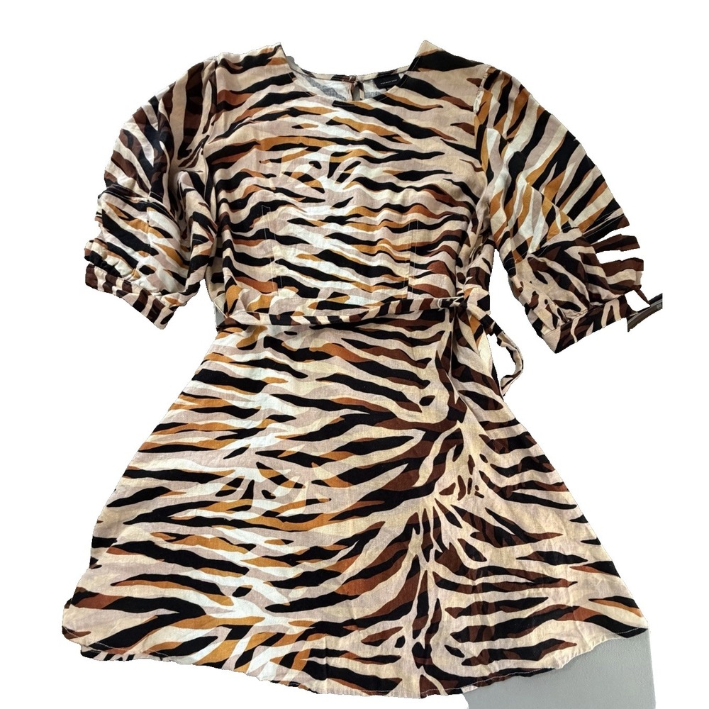 Who What Wear Women's Size XXL Animal Print Belted Dress